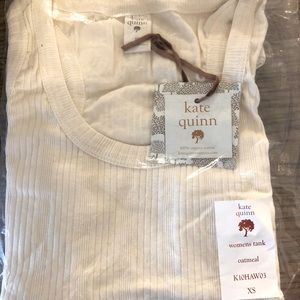 NWT brand new cream colored Kate Quinn Tank Top XS